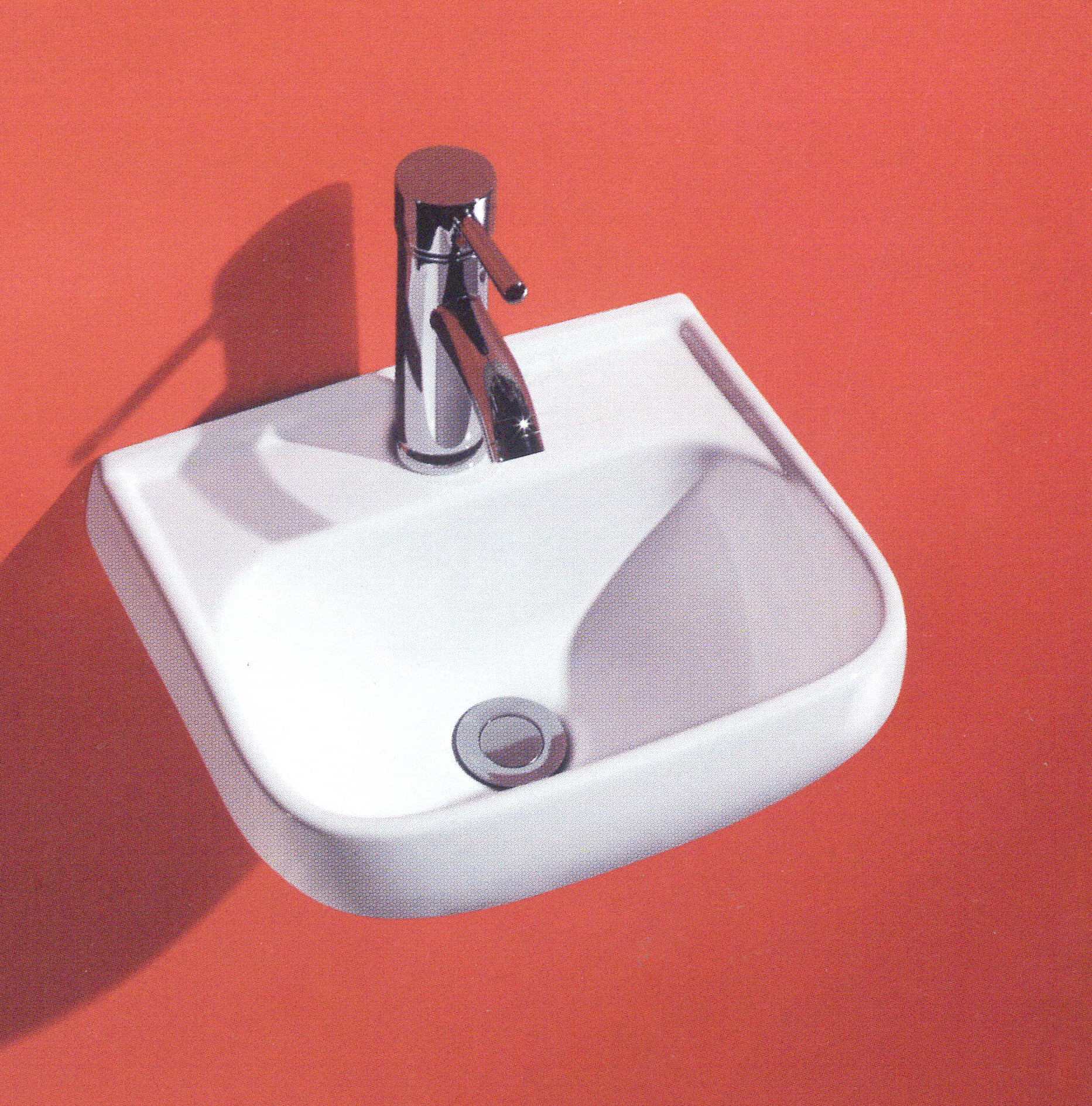 Ceramita F672 Επικαθήμενος Νιπτήρας Μπάνιου 35×29,5