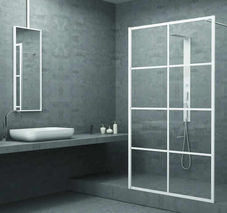 Καμπίνα Μπάνιου Windows White Matt 90cm