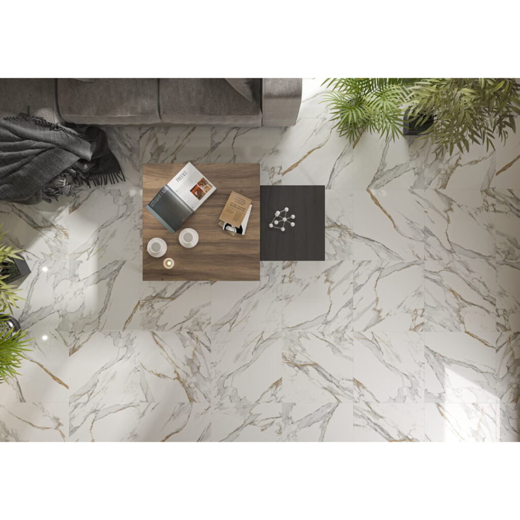 Onega Gold 60x60 (Metanola White) Πλακάκι Δαπέδου-Τοίχου