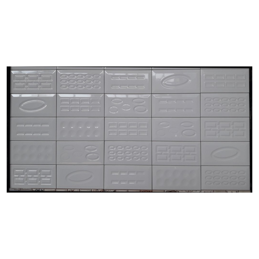 Retro Blanco Brillo 10X20 Πλακάκι Τοίχου