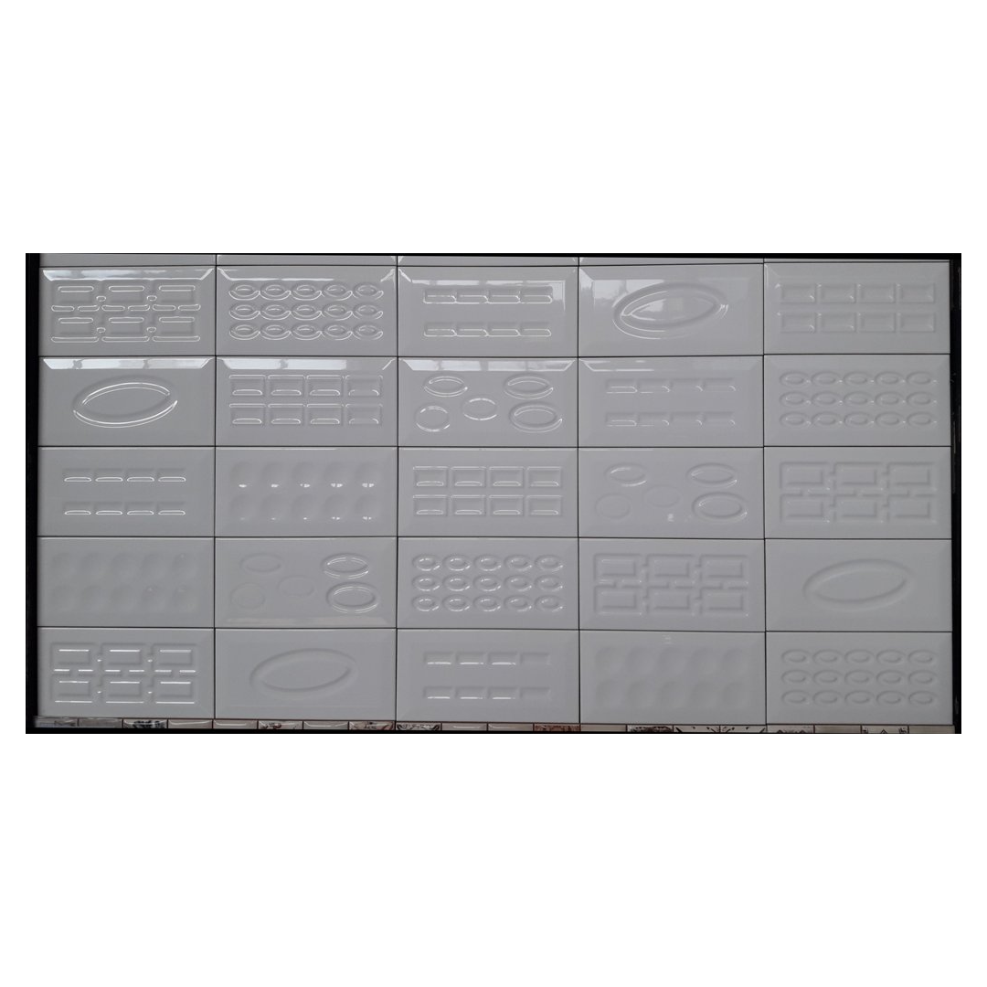 Retro Blanco Brillo 10X20 Πλακάκι Τοίχου