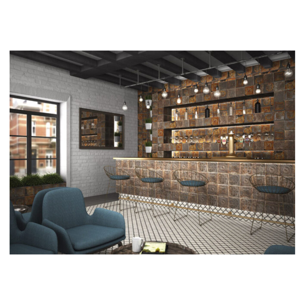 TIN TILE NERO 20X20