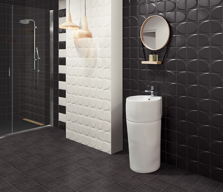 Uroko Black 15X15 Πλακάκι Τοίχου