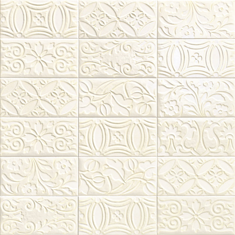 Velvet Deco Bianco 10X20 Πλακάκι Τοίχου