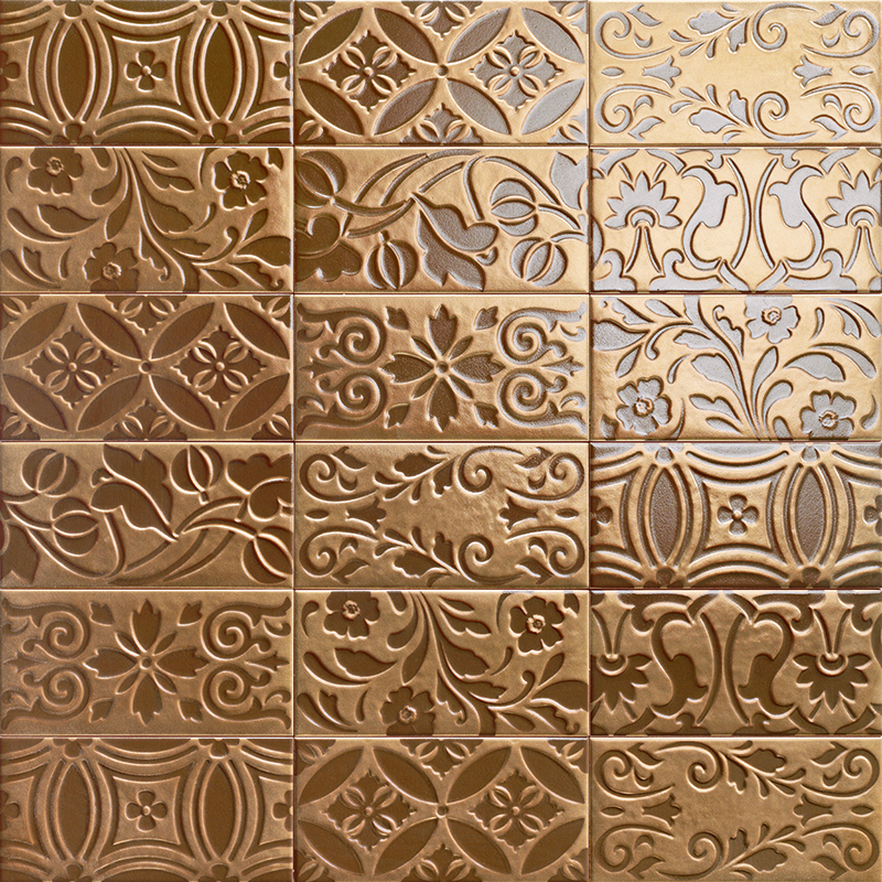 Velvet Deco Gold 10X20 Πλακάκι Τοίχου