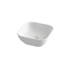 Olympia Trend Square 02 White Matt τετράγωνος επικαθήμενος νιπτήρας 38x38