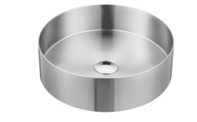 IN 6801 μεταλλικός νιπτήρας inox brushed PVD 40x12 για μοντέρνο μπάνιο