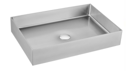 IN 9812 inox brushed PVD μεταλλικός νιπτήρας μπάνιου 55x38x10