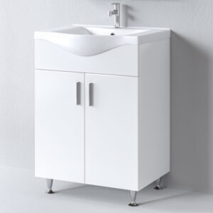 Ο Πάγκος SIENA WHITE 65 με νιπτήρα BASIC 65 προσφέρει μοντέρνο design, άνετους αποθηκευτικούς χώρους και υψηλής ποιότητας πορσελάνινο νιπτήρα. Ιδανικό για κάθε τύπο μπάνιου με λευκή, γυαλιστερή αισθητική.